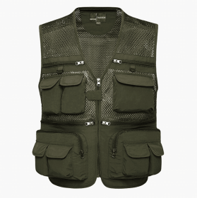 Multi-pocket Men's Professional Photography Vest (Option: Army Green-4XL)