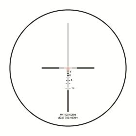 Maku metal sight 4x32 eating chicken outdoor sports quadruple lens (Option: HY9113 1style)