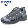 BONA 2022 New Designers Hiking Shoes Outdoor Sneakers Men Travel Shoes Non-slip Breathable Sports Shoes Man Work Shoe Mansculino